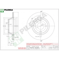 Тормозной диск PILENGA 2363406 D YPGL3 5361