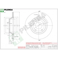 Тормозной диск PILENGA 0BT1 G6 5362 2363407