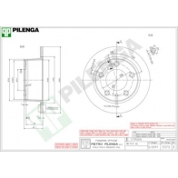 Тормозной диск PILENGA 2363416 5373 UJUH DO