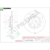 Тормозной диск PILENGA 2363418 EV S9M 5375