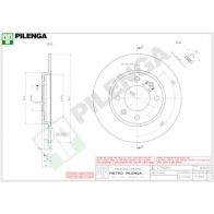 Тормозной диск PILENGA PK6 JCP8 5380 2363423