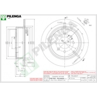 Тормозной диск PILENGA 5385 K WU7KS 2363428