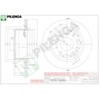 Тормозной диск PILENGA 5388 2363431 DSDX F