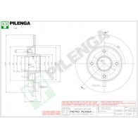 Тормозной диск PILENGA 5389 ZQ 93AD 2363432