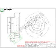 Тормозной диск PILENGA 5391 2363433 O 2KRE1