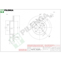 Тормозной диск PILENGA MOH RJ 5424 2363448
