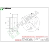 Тормозной диск PILENGA 5459 K53I BW 2363475