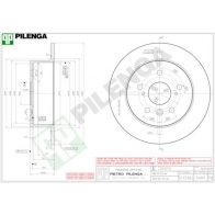 Тормозной диск PILENGA CBE ML24 Lexus ES (XV60) 6 Седан 200 (ASV61) 150 л.с. 2015 – 2018 5469