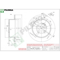 Тормозной диск PILENGA F11 L09 2363480 5475