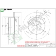 Тормозной диск PILENGA 5476 6X 6AW 2363481