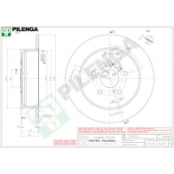 Тормозной диск PILENGA B9 CPF 5487 2363492