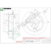 Тормозной диск PILENGA 2363495 E6SRF JG 5490
