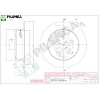 Тормозной диск PILENGA 2363496 02 FVDL 5492