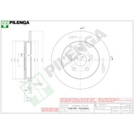 Тормозной диск PILENGA 2363500 0H 98X 5496