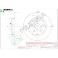 Тормозной диск PILENGA 2363501 Z 9F0IWD 5497