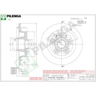 Тормозной диск PILENGA 5504 TJ4P 6P 2363505