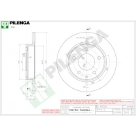 Тормозной диск PILENGA 2363509 5512 7 DPBZ0R