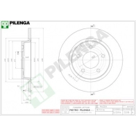 Тормозной диск PILENGA 5518 2363514 J A0SDA
