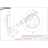 Тормозной диск PILENGA 5519 0KB 11 2363515