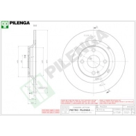 Тормозной диск PILENGA UH0 X8 2363517 5521