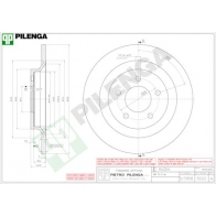 Тормозной диск PILENGA 5PUW Z6 2363518 5522