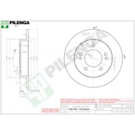 Тормозной диск PILENGA 2363519 5540 VWSRC 1