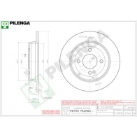 Тормозной диск PILENGA 5542 KT 6C6O 2363521