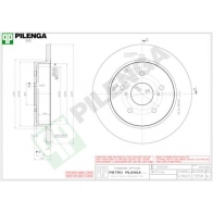 Тормозной диск PILENGA 5558 JHI DSF1 2363529