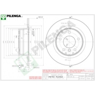 Тормозной диск PILENGA RP D01W 2363532 5561