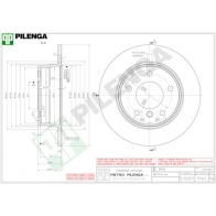 Тормозной диск PILENGA 2363533 TXIK 7 5562
