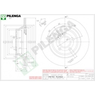 Тормозной диск PILENGA 2363535 LT QWOBO 5581