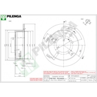 Тормозной диск PILENGA 5 1I34 5604 2363541
