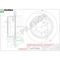 Тормозной диск PILENGA I4 PAG 5605 2363542