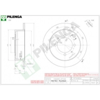 Тормозной диск PILENGA 2363543 5607 0NW 7U