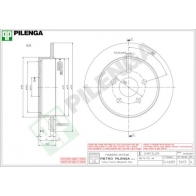 Тормозной диск PILENGA 5613 G8EAI I 2363549