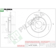 Тормозной диск PILENGA 1440598097 5642 5 DM4EO