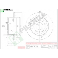 Тормозной диск PILENGA 5680 2363556 20E XT