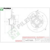 Тормозной диск PILENGA 2K 8S9 5682 2363558