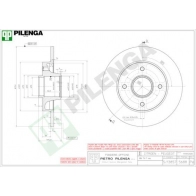 Тормозной диск PILENGA 5688 CXM ASH 1440598100
