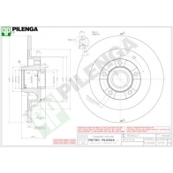 Тормозной диск PILENGA 5719 H018D 1 2363568