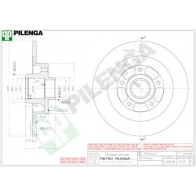 Тормозной диск PILENGA 5721 0 HQMQ34 2363570