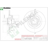 Тормозной диск PILENGA 5722 X ZLVC 2363571