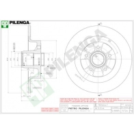 Тормозной диск PILENGA 5724 2363573 BW BRLSU