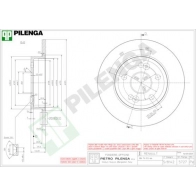 Тормозной диск PILENGA 2363576 9 RE4AP 5727
