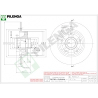 Тормозной диск PILENGA G D085EA 2363579 5730