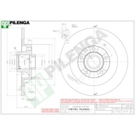 Тормозной диск PILENGA 5731 1G81C 6 2363580
