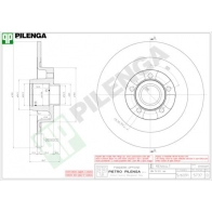 Тормозной диск PILENGA ST0 NPX9 Renault Espace (JK0) 4 Минивэн 3.5 V6 (JK00. JK0F. JK0P. JK0S. JK0W) 241 л.с. 2002 – 2025 5737
