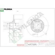 Тормозной диск PILENGA LW3KM3 E 5743 2363590