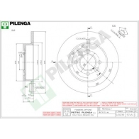 Тормозной диск PILENGA 2363591 5745 0T6F 4T