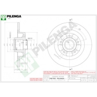 Тормозной диск PILENGA AGR EGS 5749 2363595